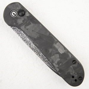 Нож CIVIVI Elementum Button Lock, Damascus, Marble Carbon - складной туристические ножи из стали Нож CIVIVI Elementum Button Lock, Damascus, Marble Carbon - складной туристические ножи из стали